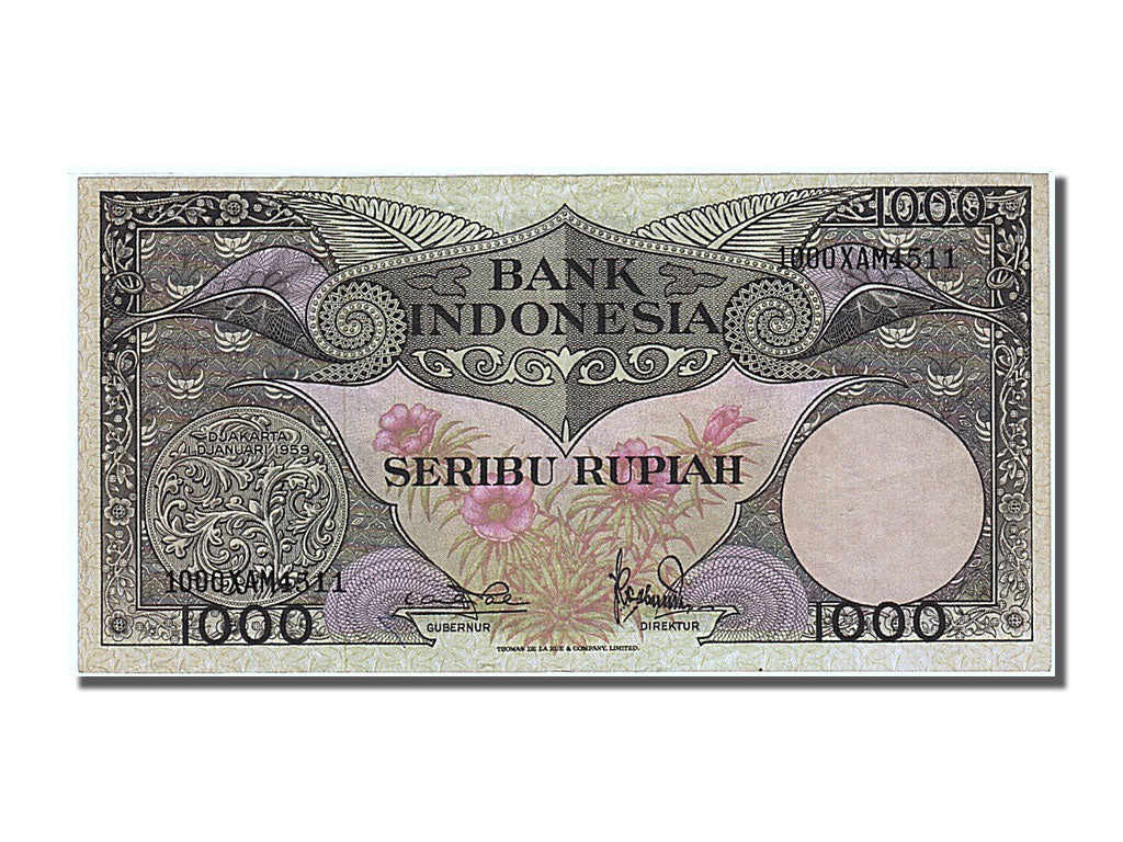 Indonésie, 1000 Rupiah, type 1959