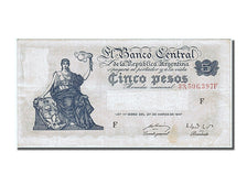 Argentina, 5 Pesos, 1947, KM #258, AU(55-58), 39506397F