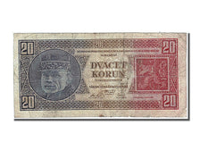 Tchécoslovaquie, 20 Korun, Type Alois Rasin