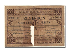 Netherlands, 1 Gulden, 1916, KM #8, 1916-05-01, VG(8-10), UR 05699