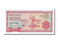 Banknote, Burundi, 20 Francs, 1997, 1997-02-05, UNC(65-70)