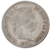 Spagna, Isabel II, 40 Centimos, 1867, BB, Argento, KM:628.2