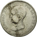 Moneta, Spagna, Alfonso XIII, 5 Pesetas, 1889, BB, Argento, KM:689