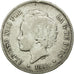 Moneta, Spagna, Alfonso XIII, 5 Pesetas, 1892, BB, Argento, KM:700