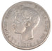 SPAIN, 5 Pesetas, 1898, KM #707, EF(40-45), Silver, 24.82