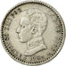 Coin, Spain, Alfonso XIII, 50 Centimos, 1904, AU(55-58), Silver, KM:723