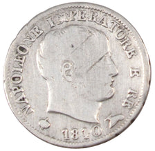 Italia, 5 Soldi, 1810, Milan, MB, Argento, KM:c.5.1