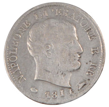 Italy, 5 Soldi, 1811, Milan, KM #c.5.1, EF(40-45), Silver, 1.20