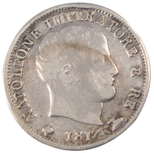 Italy, 5 Soldi, 1814, Milan, KM #c.5.1, EF(40-45), Silver, 1.19