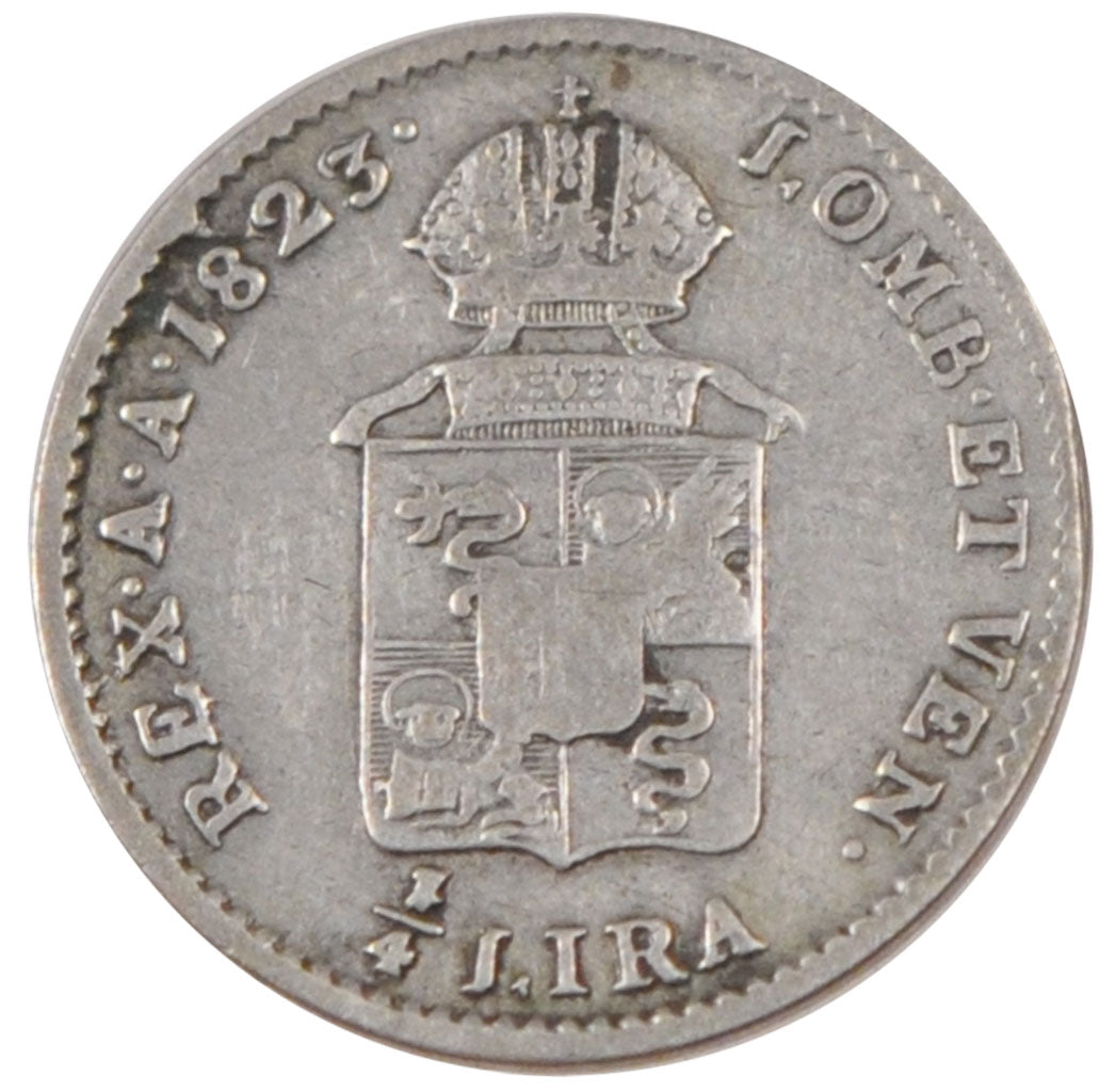 Italie, Lombardie - Vénétie, François I d'Autriche, 1/4 Lira