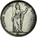 Moneda, Estados italianos, LOMBARDY-VENETIA, 5 Lire, 1848, Milan, MBC, Plata