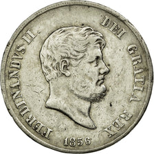 Munten, Italiaanse staten, NAPLES, Ferdinando II, 120 Grana, 1856, ZF, Zilver