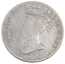 Italia, 10 Soldi, 1815, MB+, Argento, KM:c.27
