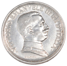 ITALY, 2 Lire, 1916, Rome, KM #55, EF(40-45), Silver, 27, 9.99