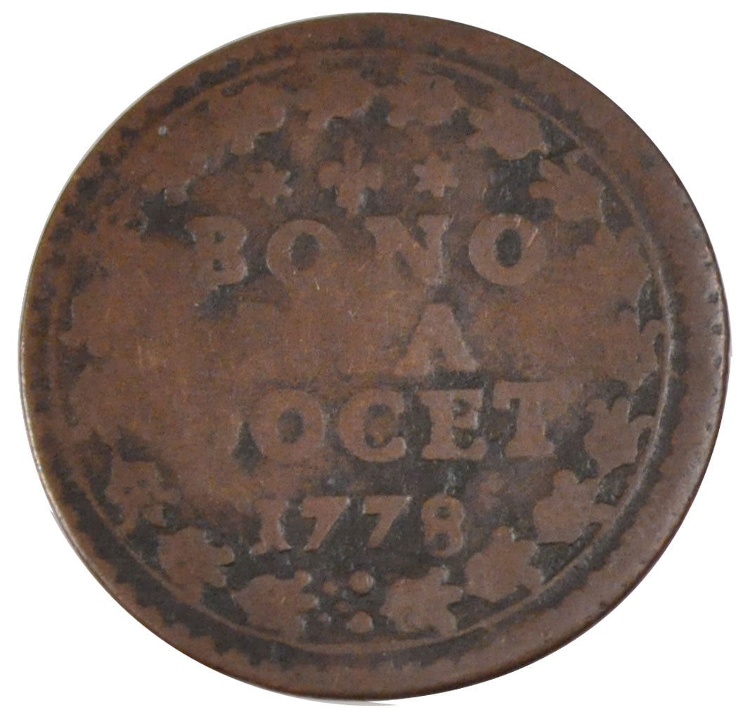 ITALIAN STATES, Quattrino, 1778, KM #268, VF(20-25), Copper, 2.14