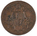 ITALIAN STATES, Mezzo (1/2) Baiocco, 1848, Roma, KM #1340, AU(55-58), Copper,...