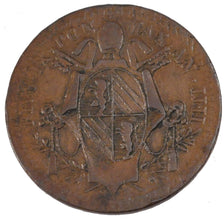 ITALIAN STATES, Mezzo (1/2) Baiocco, 1849, Roma, KM #1340, AU(50-53), Copper,...