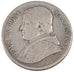 ITALIAN STATES, 20 Baiocchi, 1865, Roma, KM #1360, VF(30-35), Silver, 5.20