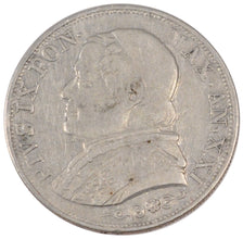 Vatican, Pie IX, 1 Lire