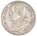 ITALIAN STATES, 2 Lire, 1867, Roma, KM #1379.2, EF(40-45), Silver, 9.94