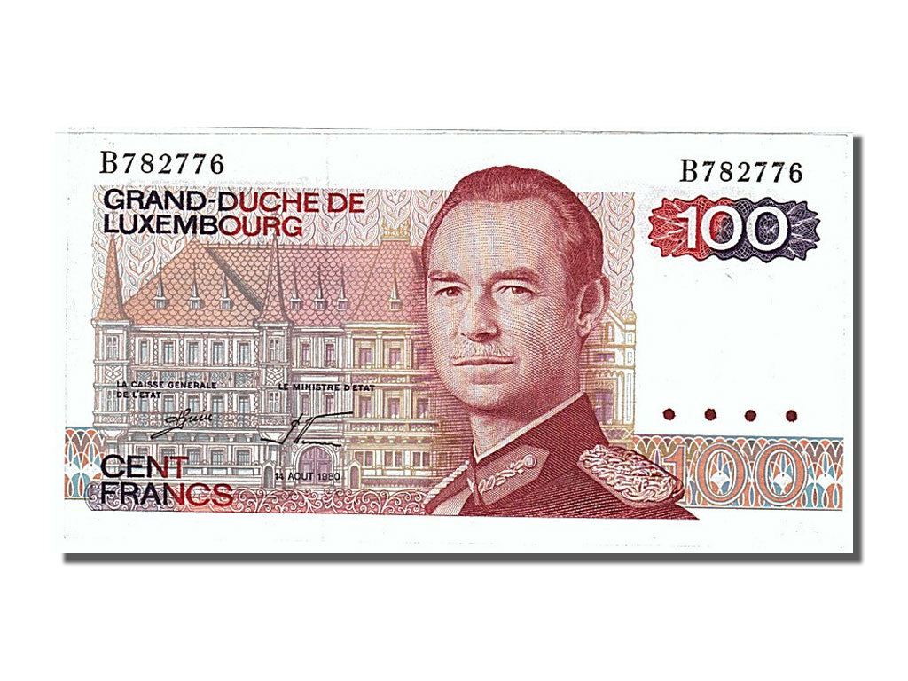 Luxembourg, 100 Francs, 1980, KM #57a, 1980-08-14, UNC(65-70), B782776