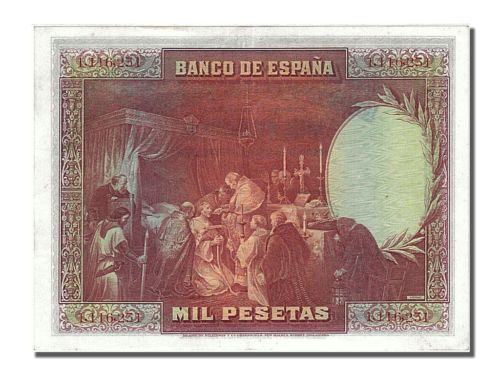 Banknote, Spain, 1000 Pesetas, 1928, 1928-08-15, KM:78a, UNC(63)