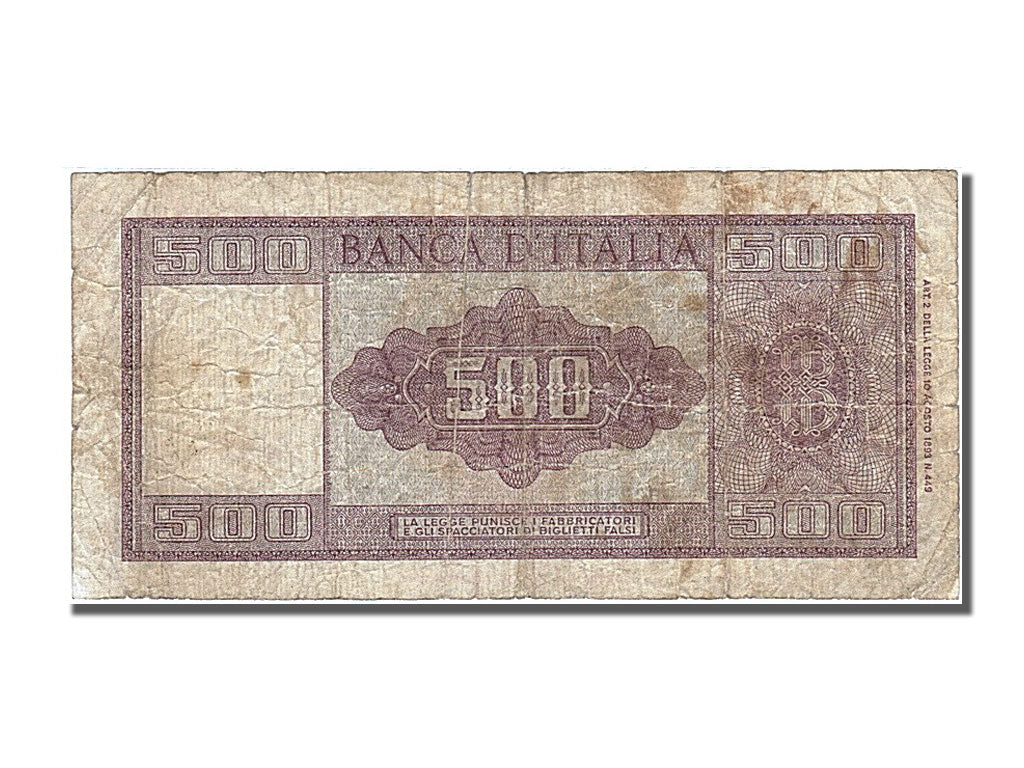 Italy, 500 Lire, 1947, KM #80a, VF(20-25), 002546 Q58