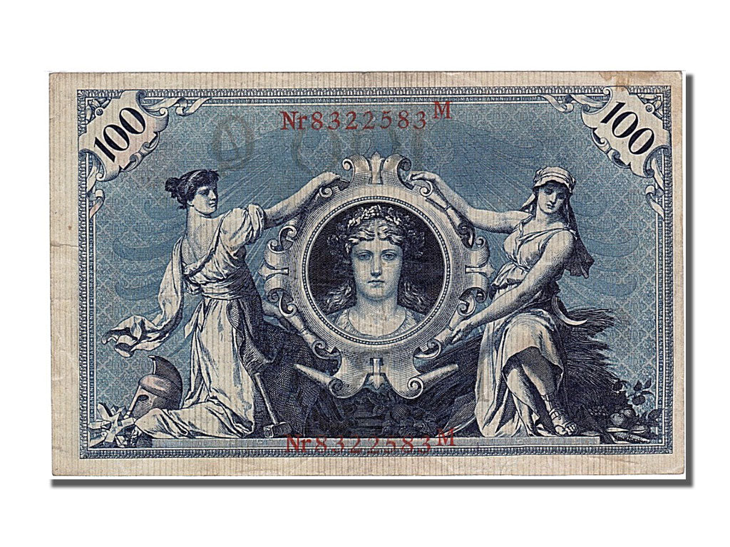 Banknot, Niemcy, 100 Mark, 1908, 1908-02-07, EF(40-45)
