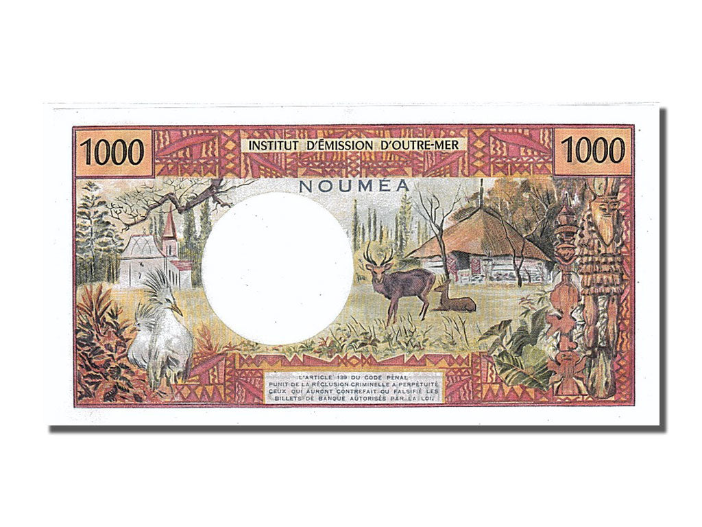 New Caledonia, 1000 Francs, 1970, KM #61, UNC(65-70), X.1 91088