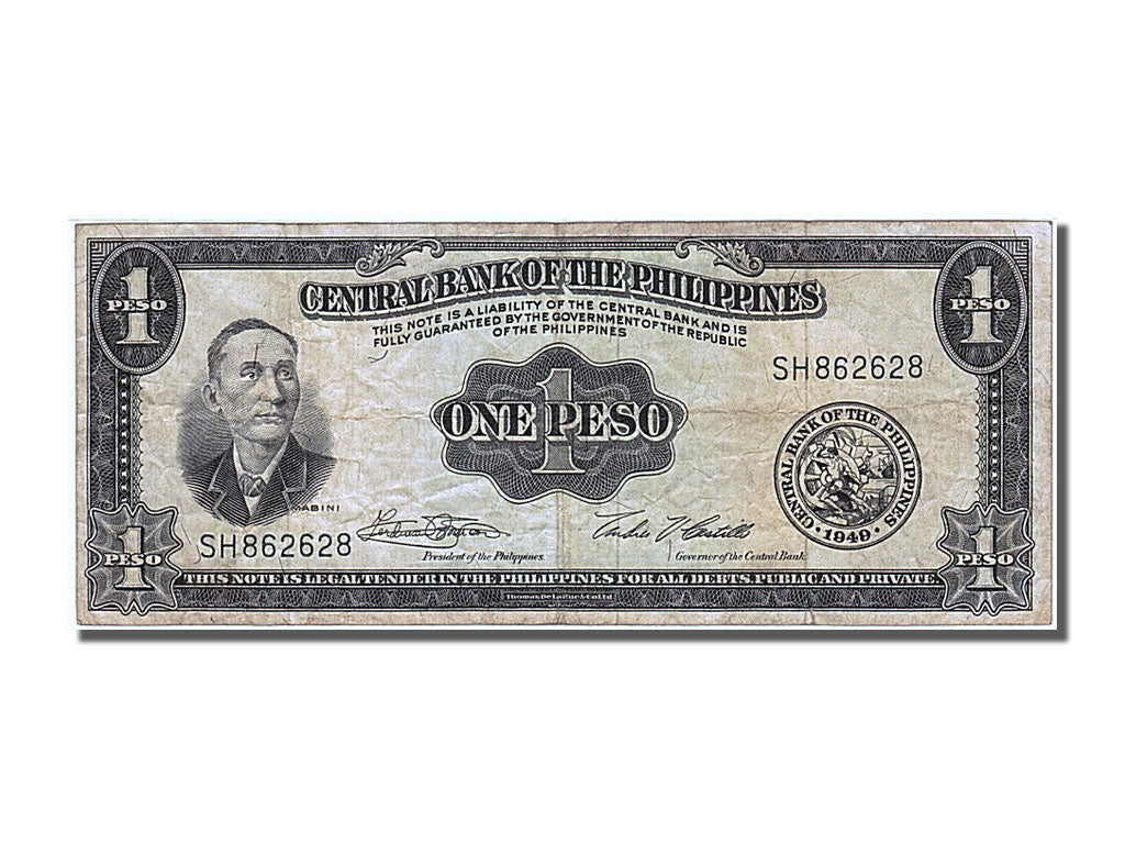 Philippines, 1 Peso, EF(40-45), SH862628