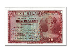 Geldschein, Spanien, 10 Pesetas, 1935, UNZ
