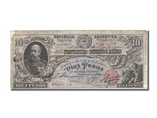 Argentina, 10 Pesos, 1888, KM #S1094a, 1888-01-01, VF(20-25), A0066388