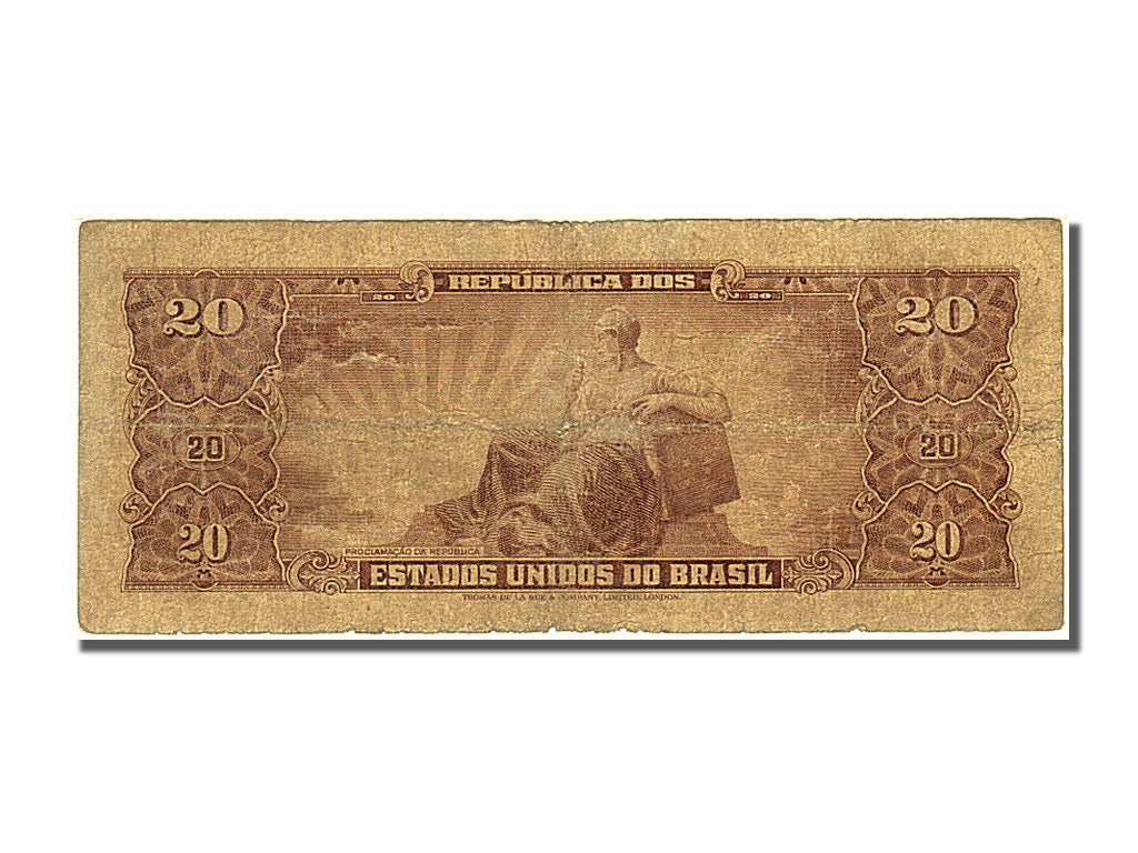 Brazil, 20 Cruzeiros, 1961, KM #168a, F(12-15), 025951