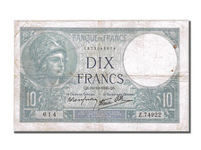 France, 10 Francs, 10 F 1916-1942 ''Minerve'', 1939, KM #84, 1939-10-19,...