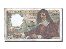 FRANCE, 100 Francs, 100 F 1942-1944 ''Descartes'', 1942, 1942-05-15, EF(40-45),.