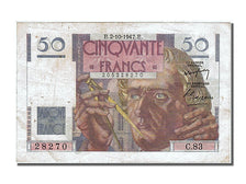 Francia, 50 Francs, 50 F 1946-1951 ''Le Verrier'', 1947, KM:127b, 1947-10-02,...