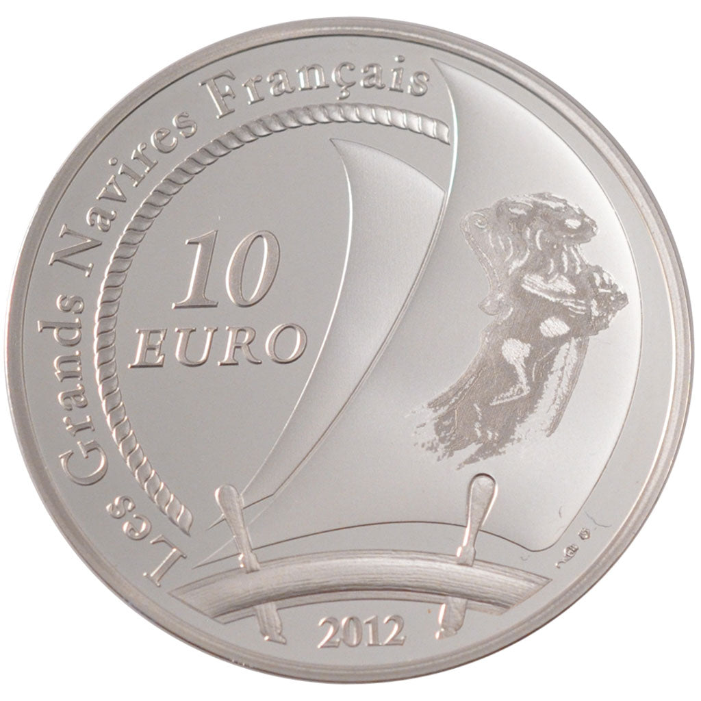 France, 10 Euro Hermione, 2012, MS(65-70), Silver, 22.20