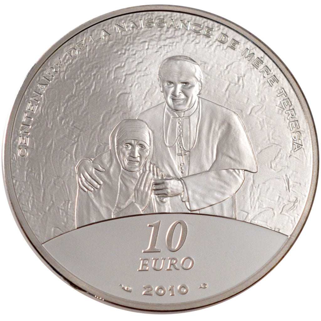 France, 10 Euro, 2010, MS(65-70), Silver, 22.20