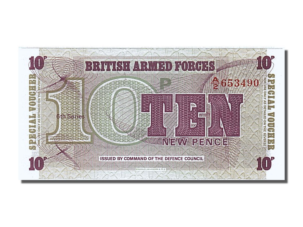 Banknote, Great Britain, 10 New Pence, 1972, UNC(65-70)