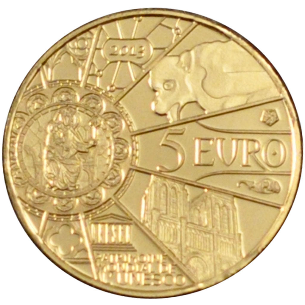 France, 5 Euros, 2013, MS(65-70), Silver, 0.50