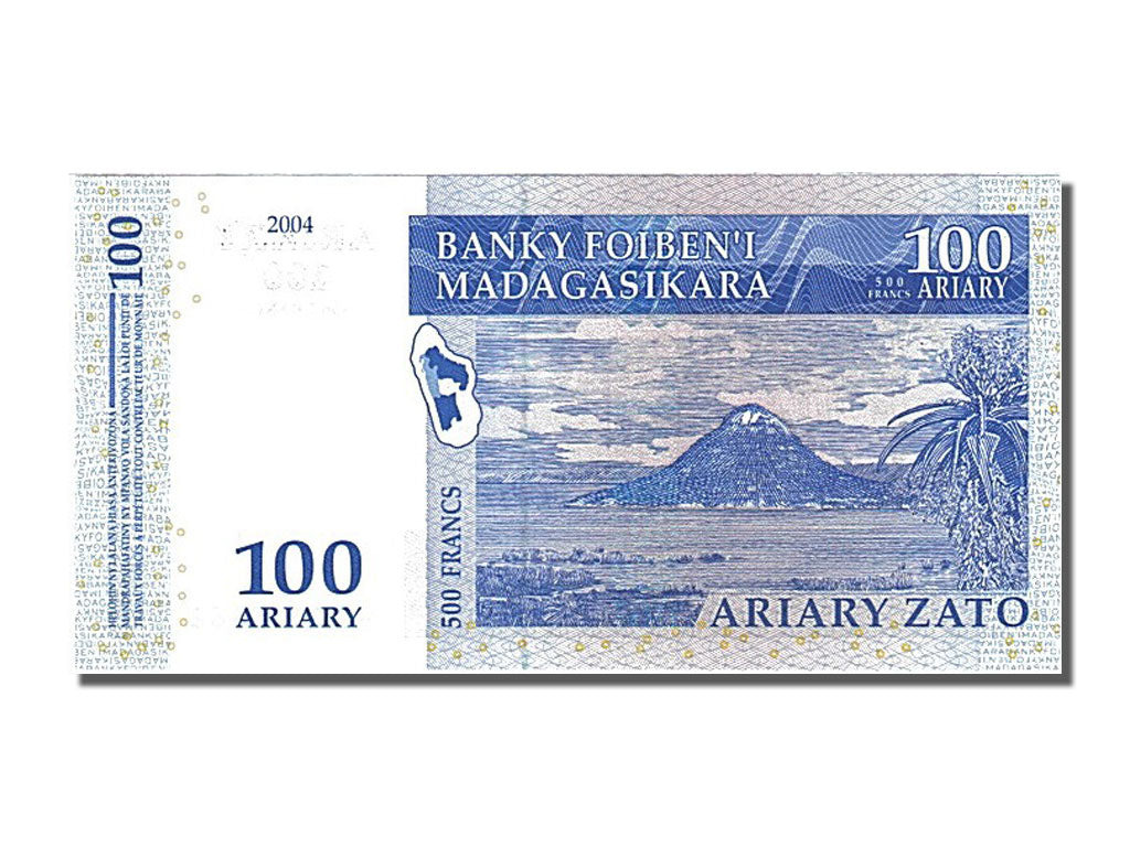 Geldschein, Madagascar, 100 Ariary, 2004, UNZ