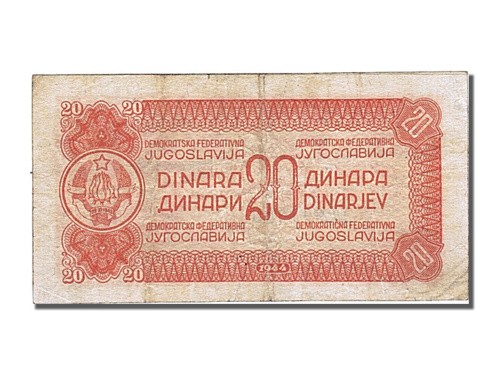 Yugoslavia, 20 Dinara, 1944, KM #51a, EF(40-45), 901668