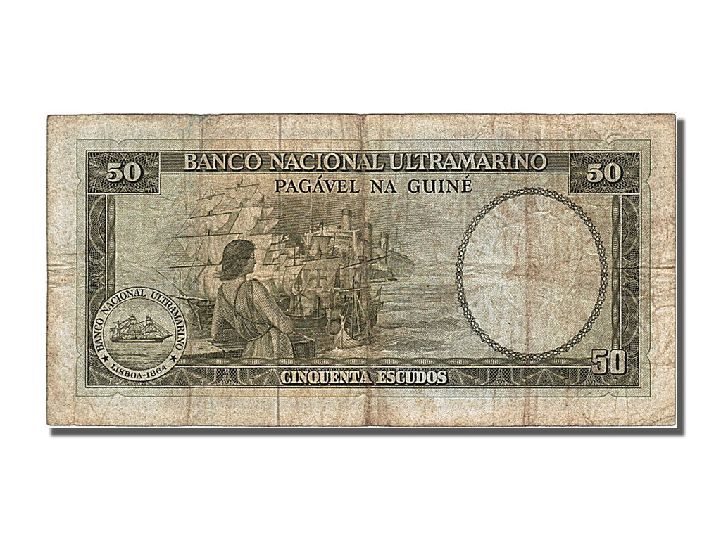 Banknote, Portuguese Guinea, 50 Escudos, 1971, 1971-12-17, EF(40-45)