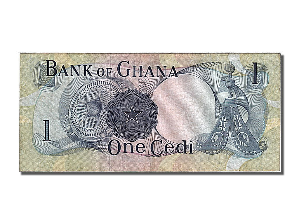 Ghana, 1 Cedi, 1967, KM #10a, 1967-02-23, EF(40-45), H/I 480122