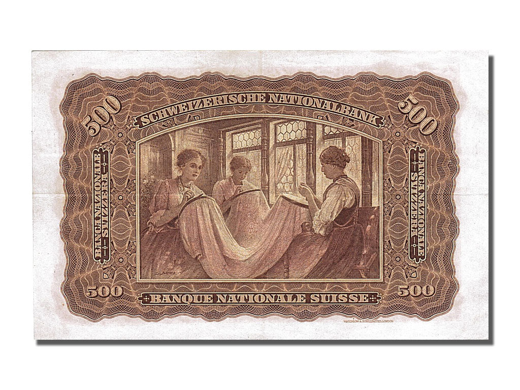 Switzerland, 500 Franken, 1931, KM #36b, 1931-06-16, AU(55-58), 1G064191
