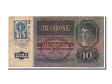 Czechoslovakia, 10 Korun, 1915, KM #1a, 1915-01-02, EF(40-45), 711143
