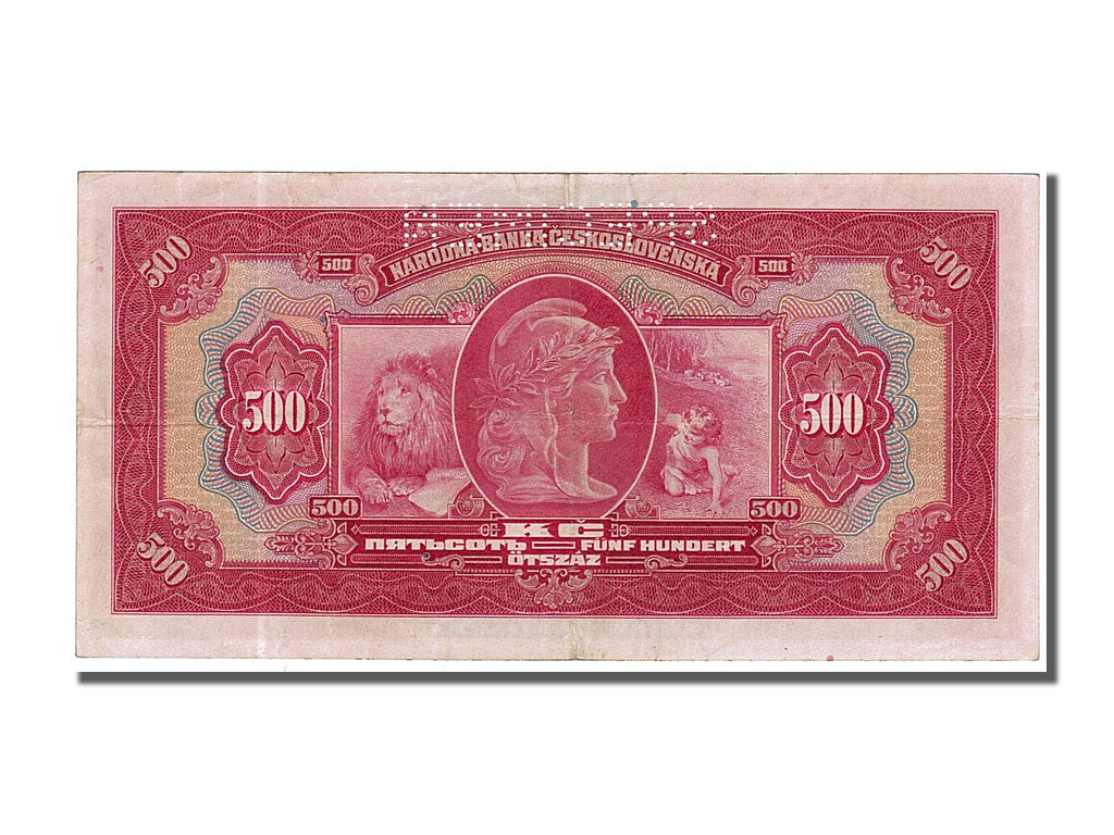 Banknote, Czechoslovakia, 500 Korun, 1929, 1929-05-02, UNC(63)