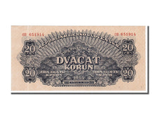 Czechoslovakia, 20 Korun, 1944, KM #47s, UNC(65-70), OB 651914
