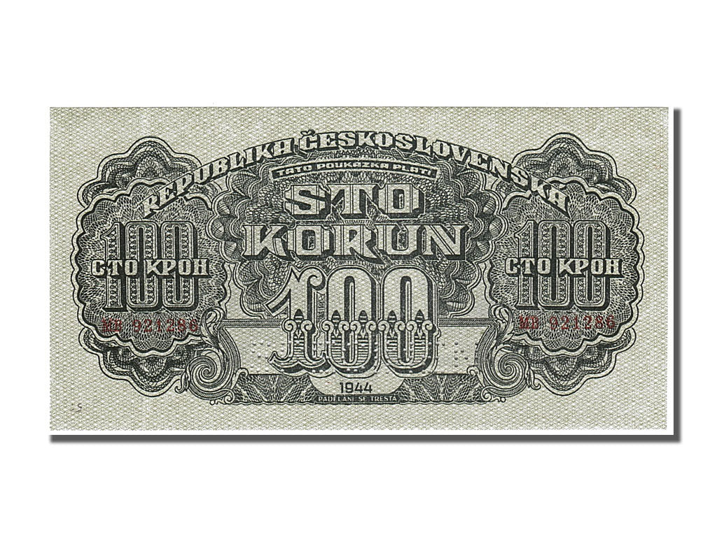 Czechoslovakia, 100 Korun, 1944, KM #48s, UNC(65-70), MB 921286