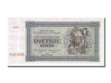 Czechoslovakia, 2000 Korun, 1945, KM #50As, UNC(65-70), 4 Go 035450